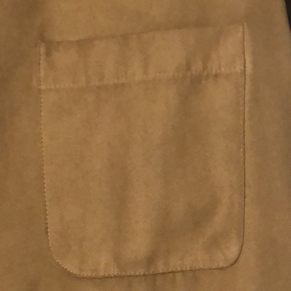 Lane Bryant Venezia tan suede shirt, size 14/16. - Picture 4 of 7